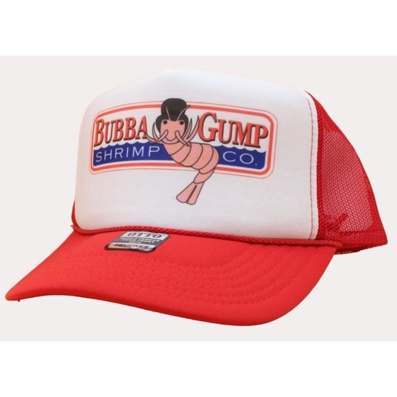Bubba Gump Trucker Hat Foam Mesh Hat Bubba Gump Shrimp Hat - Picture 3 of 3